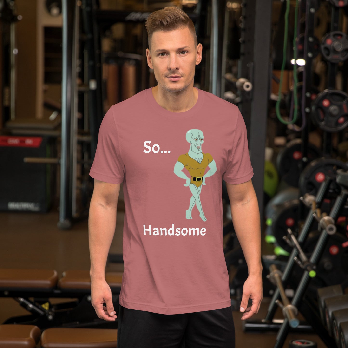 Cartoon: Handsome Squidward Unisex t-shirt
