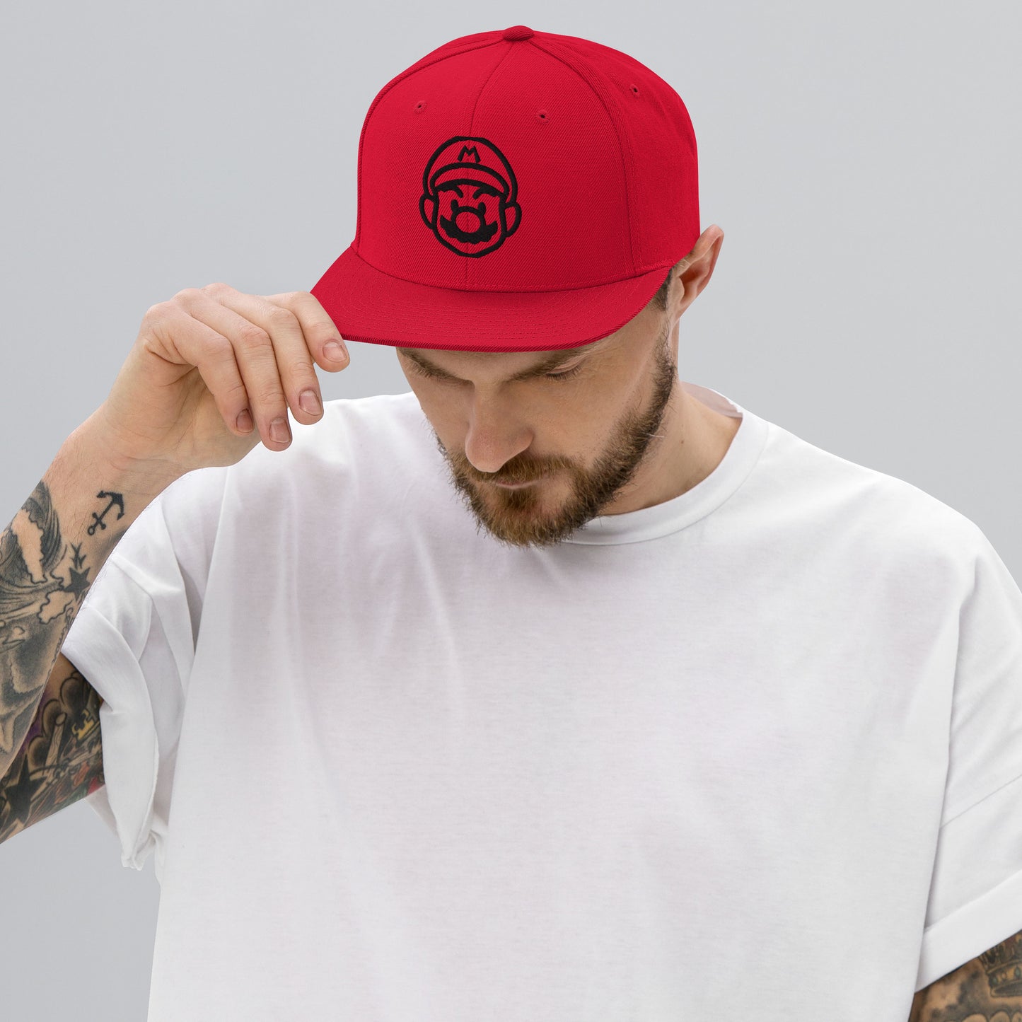 Cartoon: Mario Snapback Hat