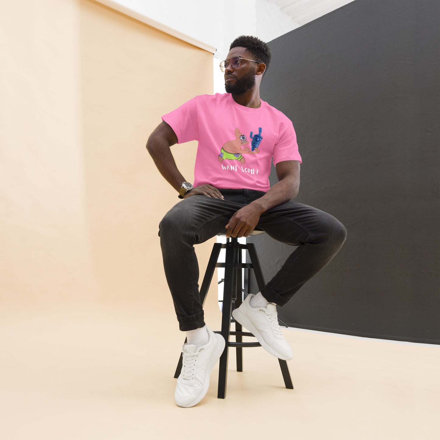 Cartoon: Angry Patrick Men's classic tee