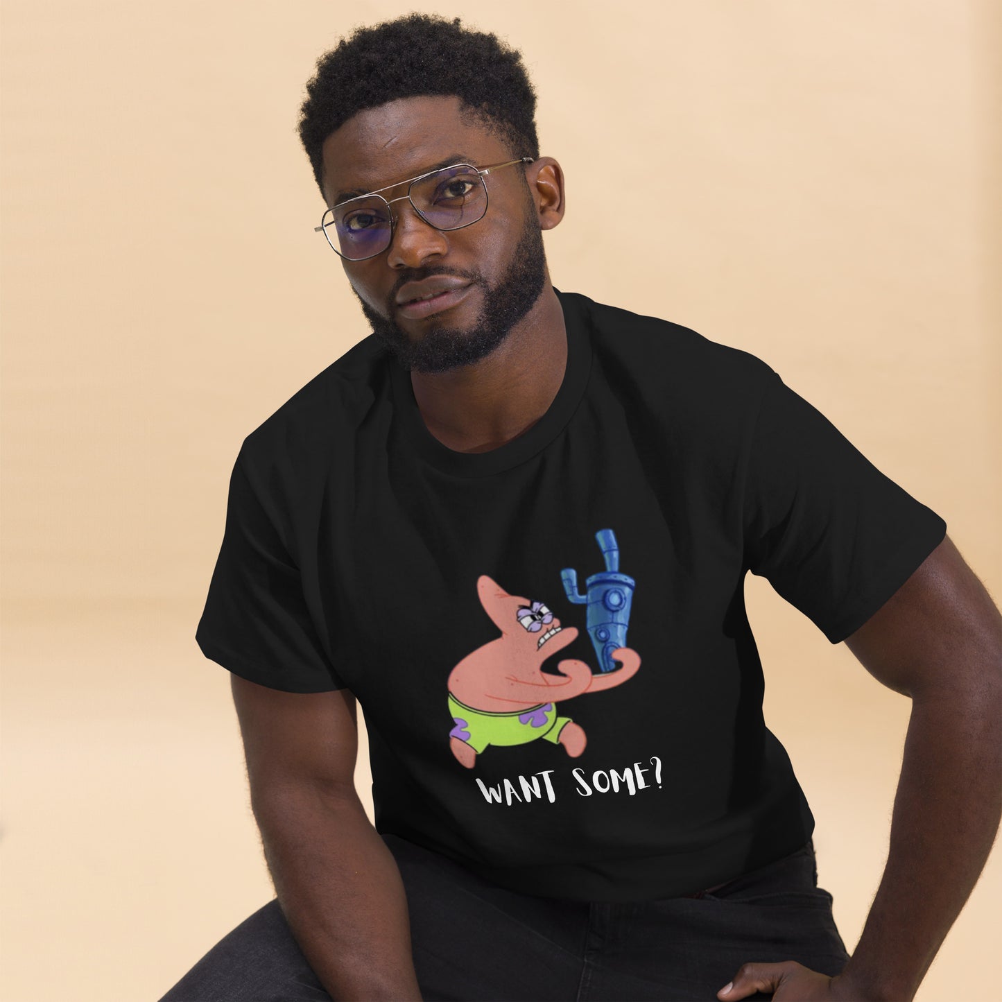 Cartoon: Angry Patrick Men's classic tee