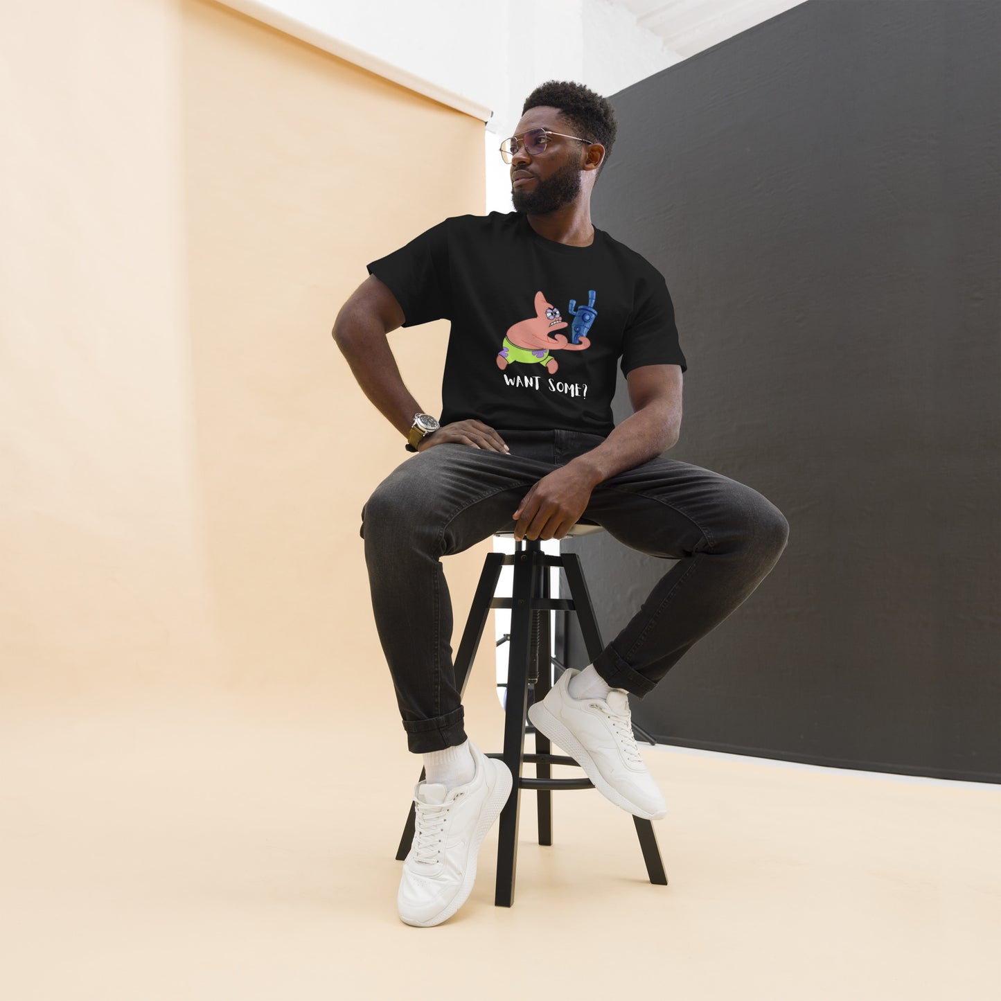 Cartoon: Angry Patrick Men's classic tee
