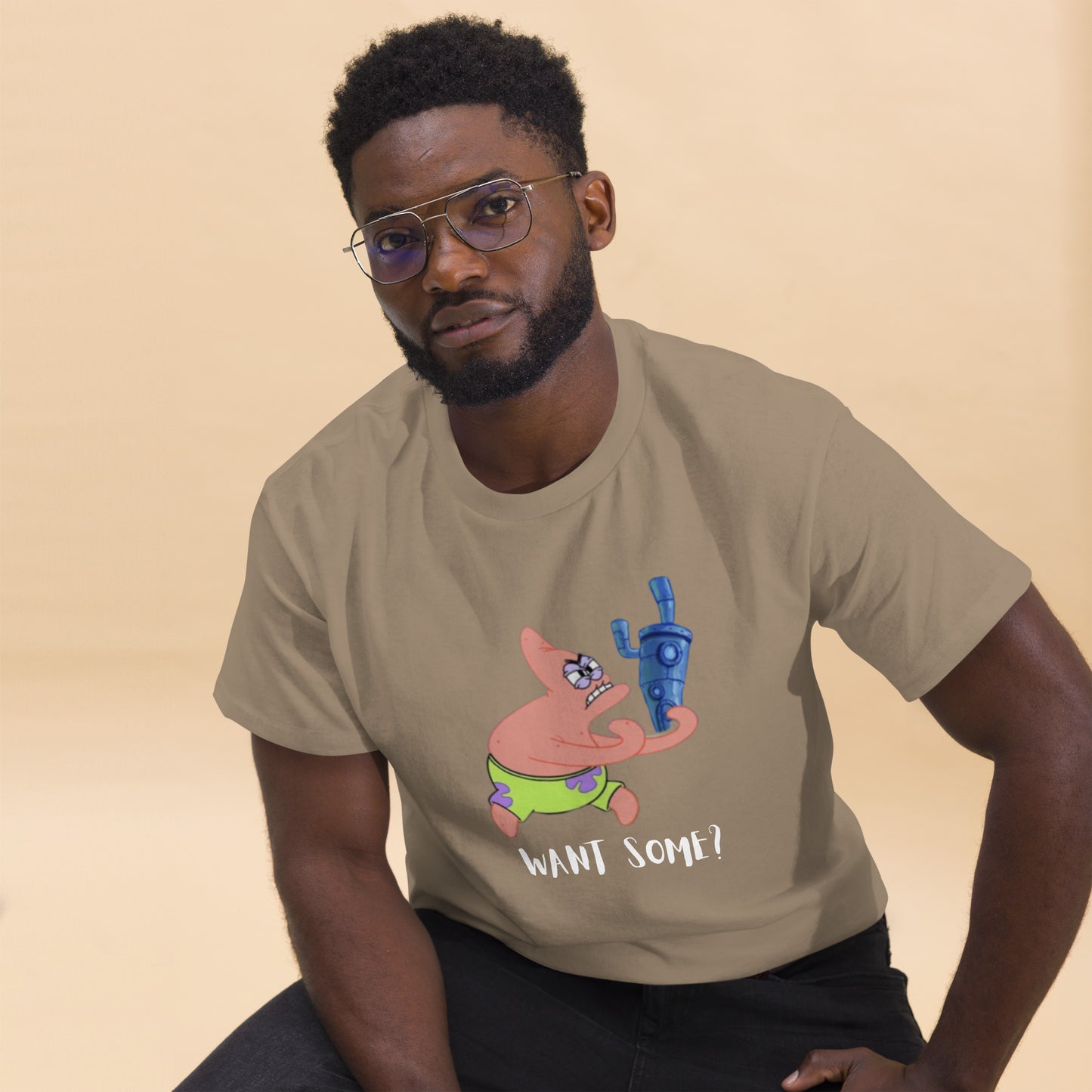 Cartoon: Angry Patrick Men's classic tee