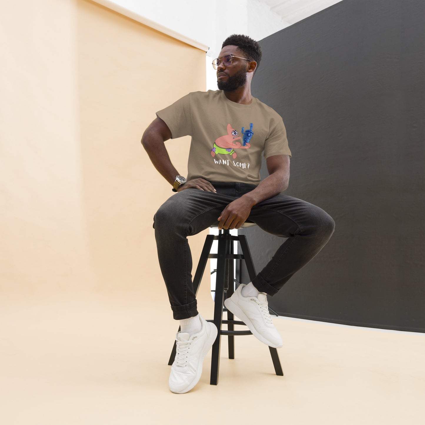 Cartoon: Angry Patrick Men's classic tee
