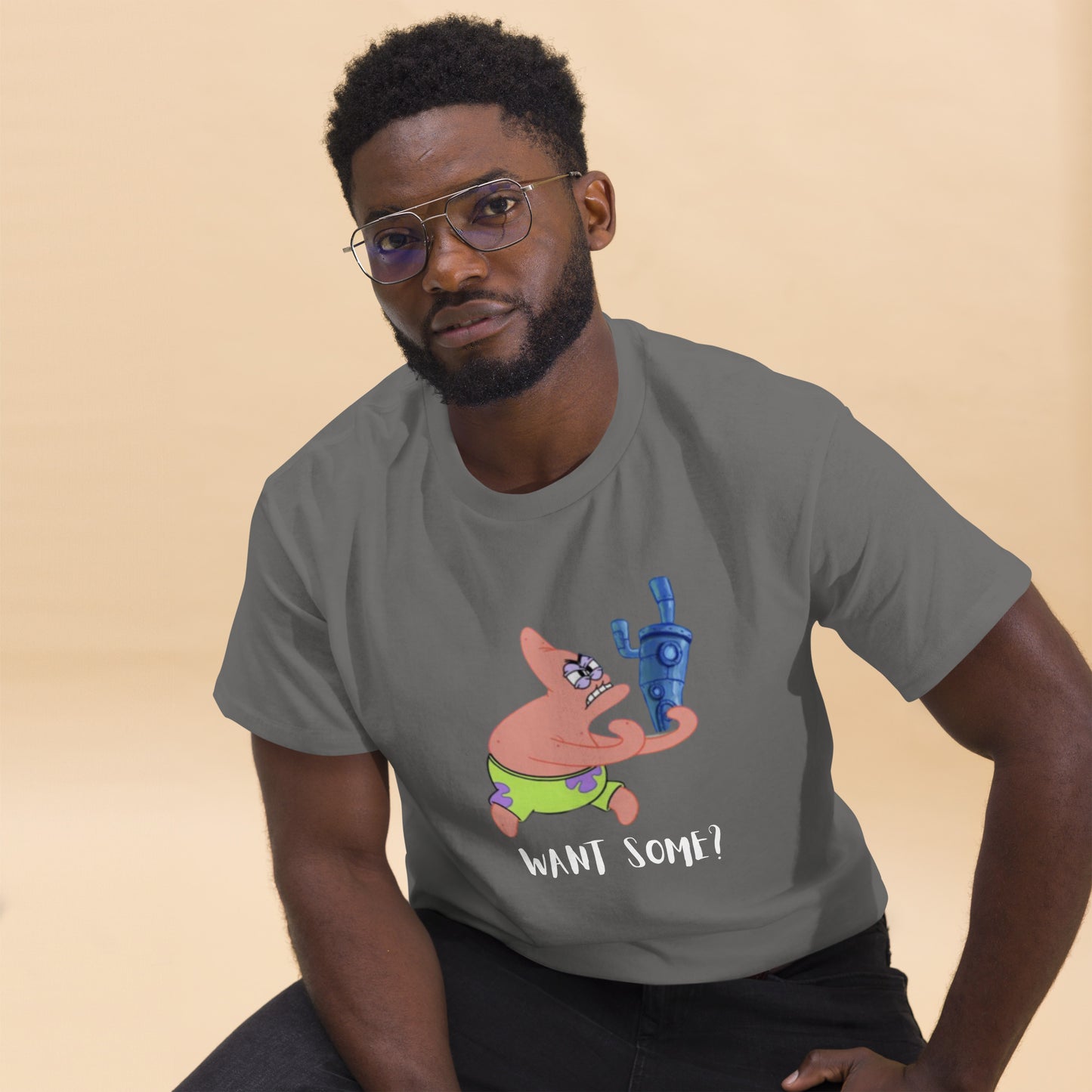 Cartoon: Angry Patrick Men's classic tee