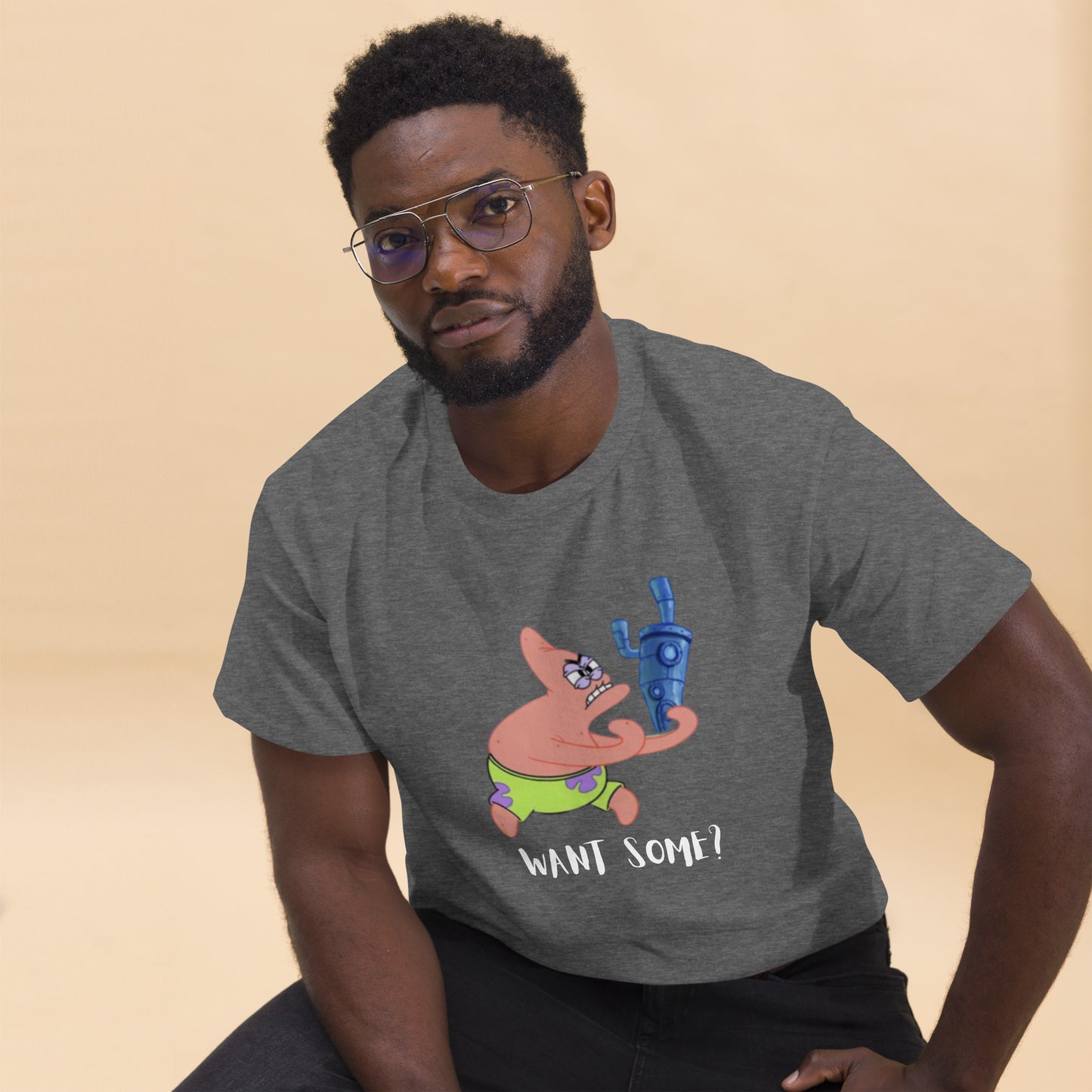 Cartoon: Angry Patrick Men's classic tee