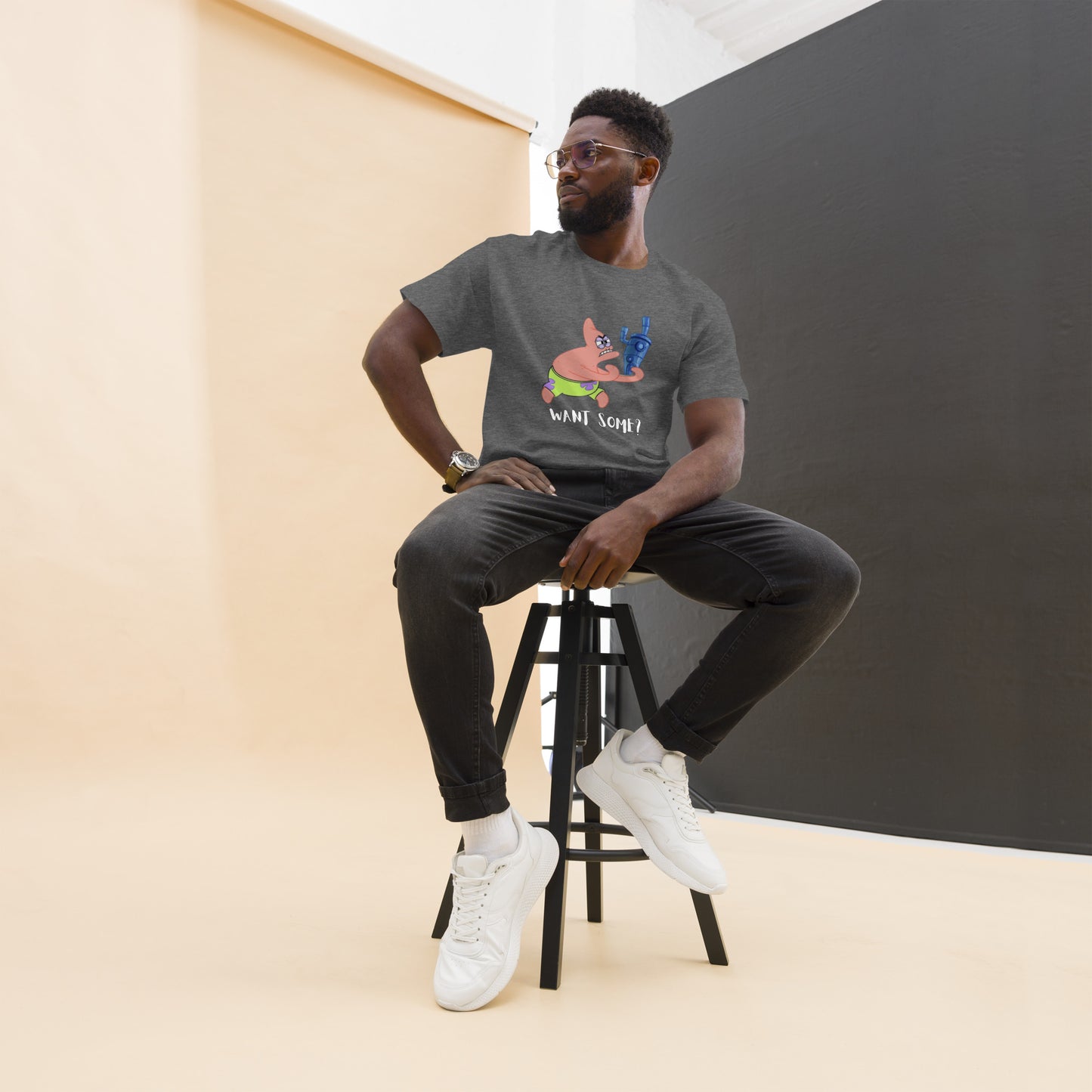 Cartoon: Angry Patrick Men's classic tee