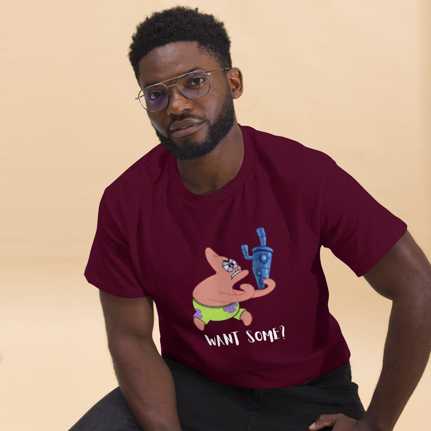 Cartoon: Angry Patrick Men's classic tee
