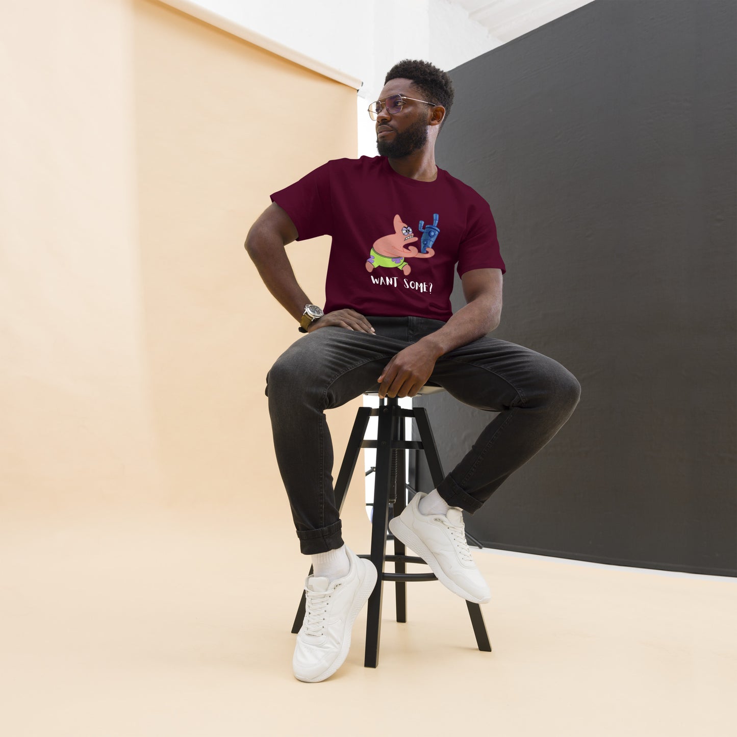 Cartoon: Angry Patrick Men's classic tee