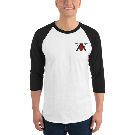 Anime: HxH Logo 3/4 sleeve raglan shirt