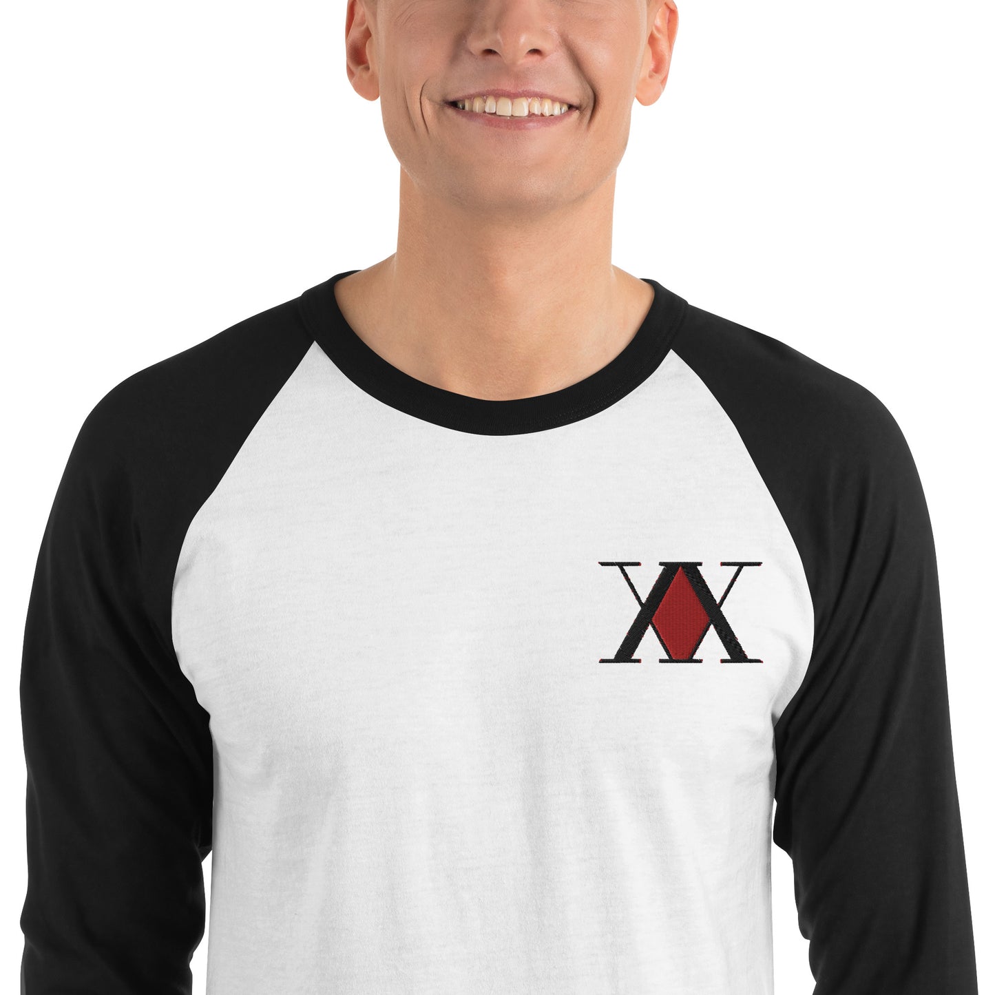 Anime: HxH Logo 3/4 sleeve raglan shirt