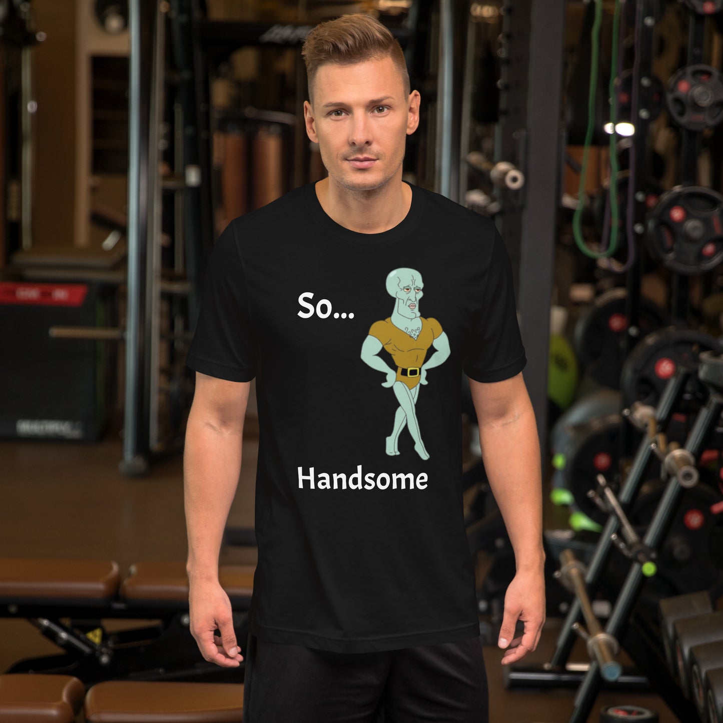 Cartoon: Handsome Squidward Unisex t-shirt
