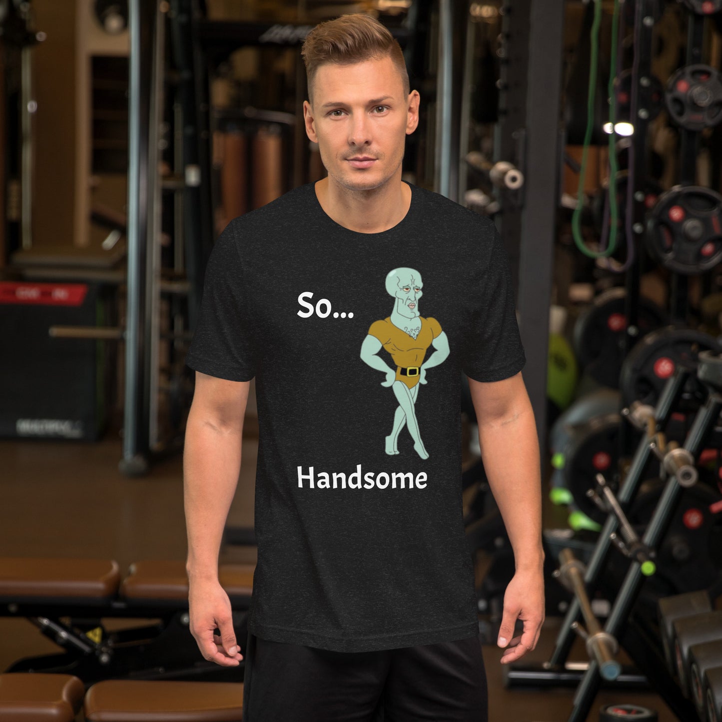 Cartoon: Handsome Squidward Unisex t-shirt