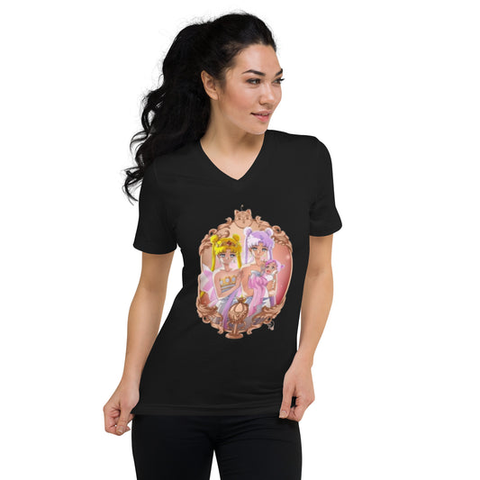 Anime: Sailor Moon Portrait Unisex Short Sleeve V-Neck T-Shirt