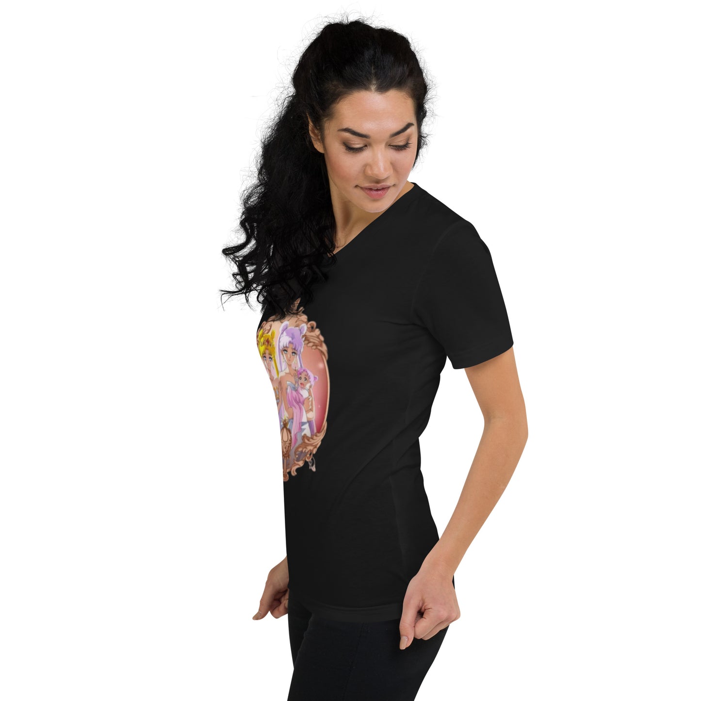 Anime: Sailor Moon Portrait Unisex Short Sleeve V-Neck T-Shirt