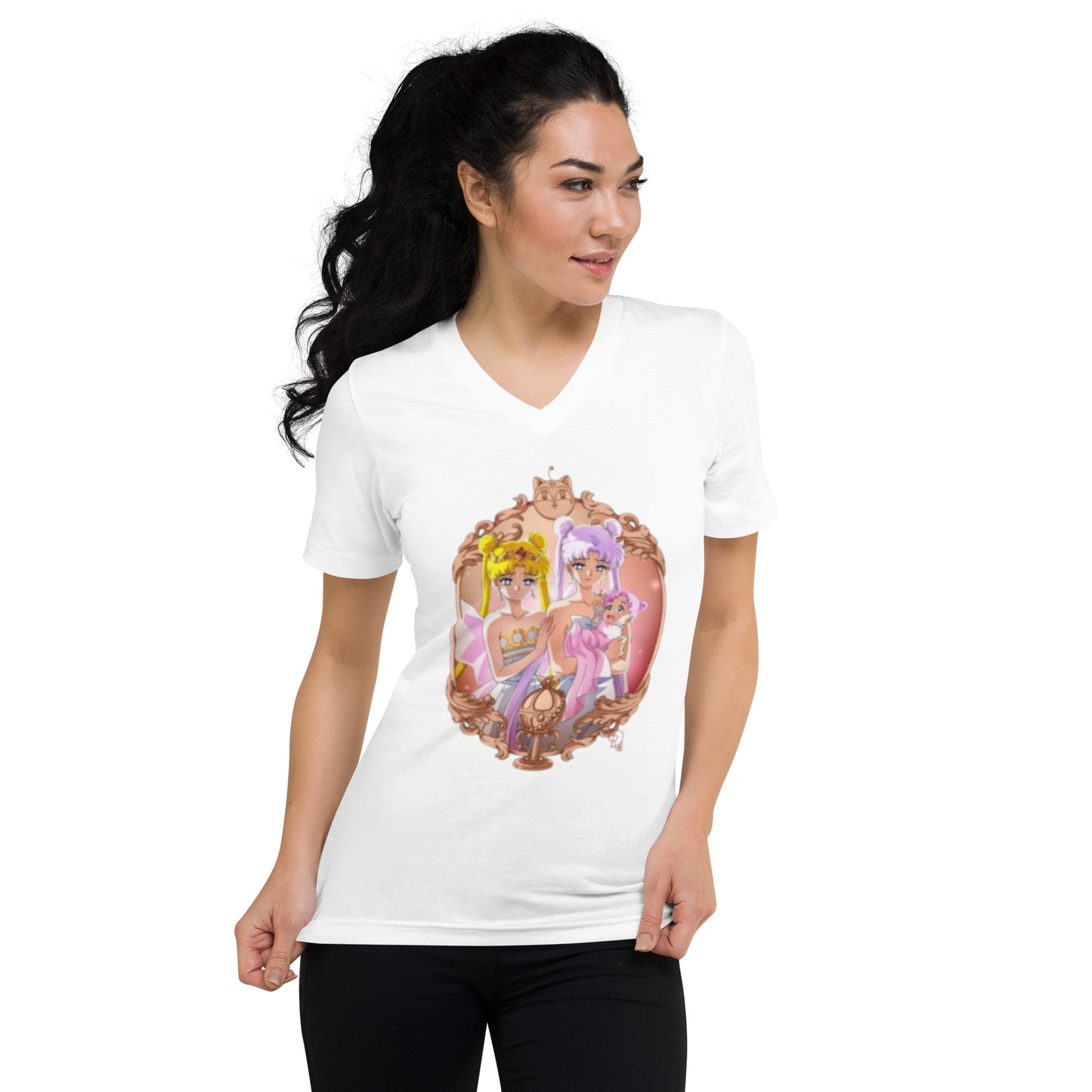 Anime: Sailor Moon Portrait Unisex Short Sleeve V-Neck T-Shirt