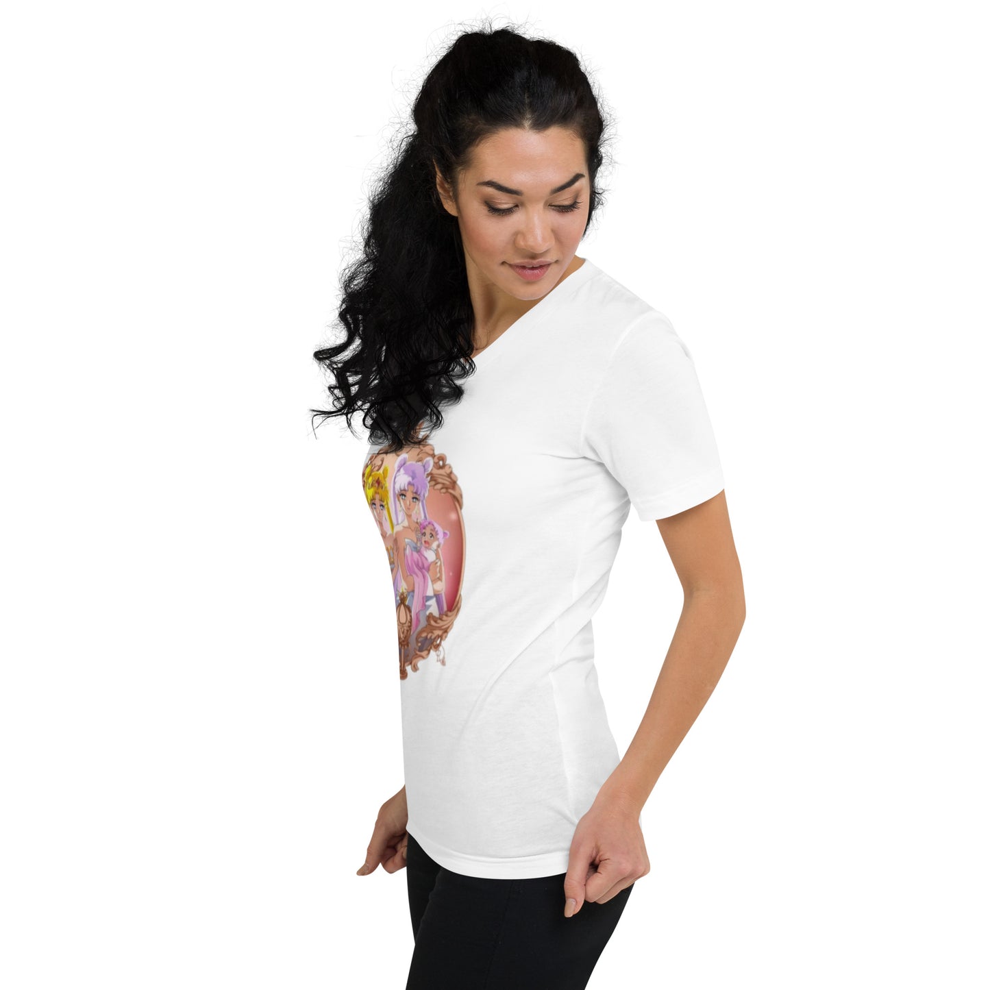 Anime: Sailor Moon Portrait Unisex Short Sleeve V-Neck T-Shirt